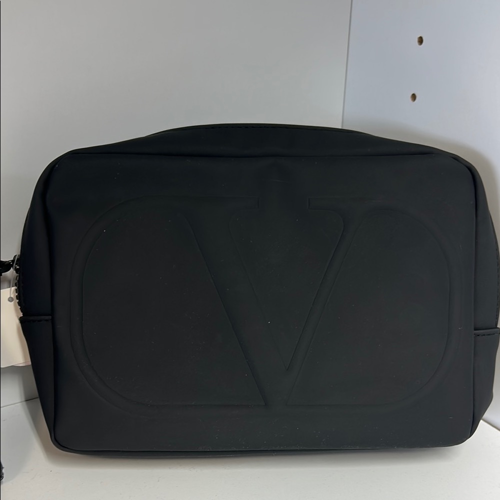 Valentino Black Toiletry Bag with Sleek Design
